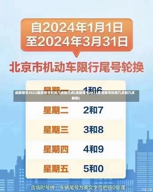 成都限号2022最新限号时间几点到几点(成都限号2022最新限号时间几点到几点解除)