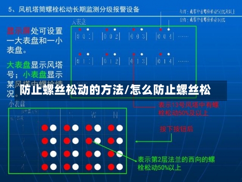 防止螺丝松动的方法/怎么防止螺丝松