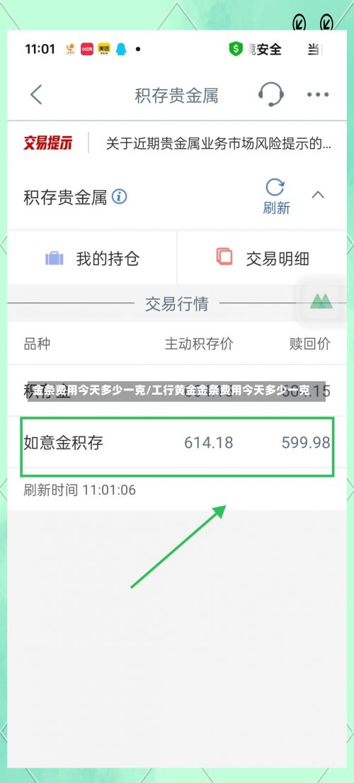 金条费用今天多少一克/工行黄金金条费用今天多少一克