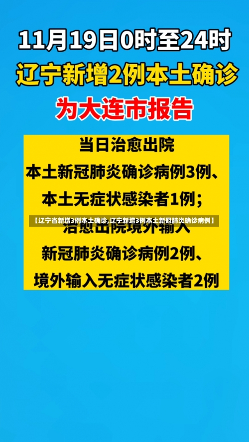 【辽宁省新增3例本土确诊,辽宁新增3例本土新冠肺炎确诊病例】