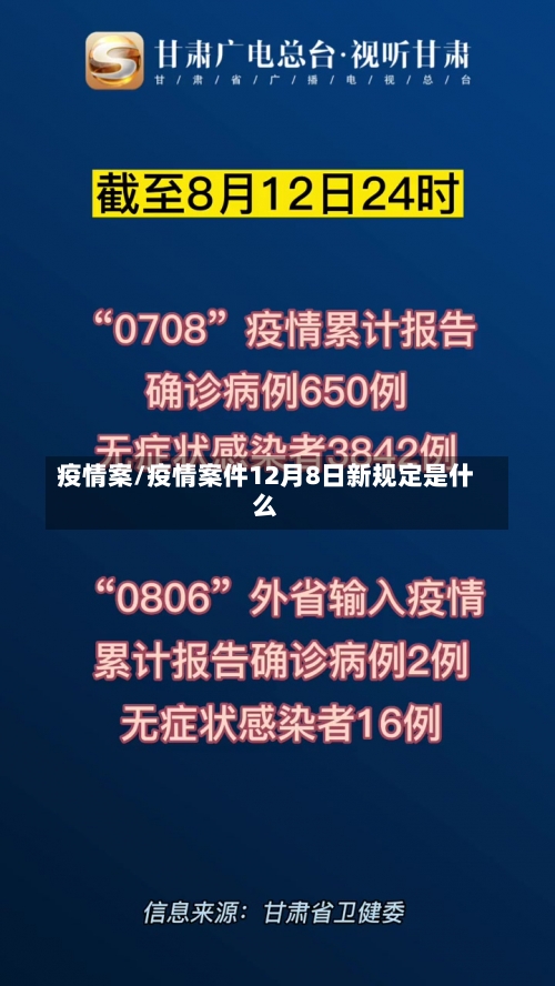 疫情案/疫情案件12月8日新规定是什么