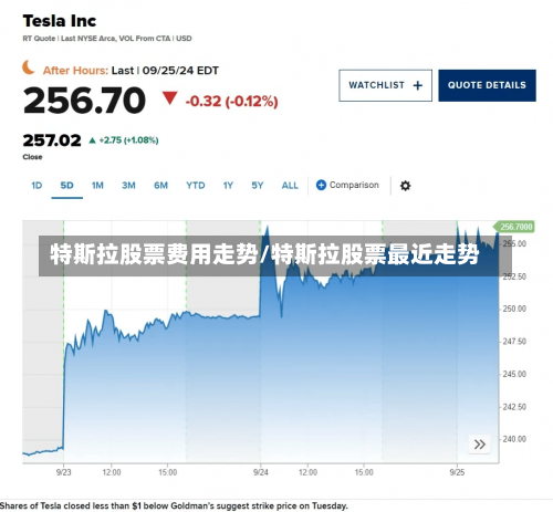 特斯拉股票费用走势/特斯拉股票最近走势