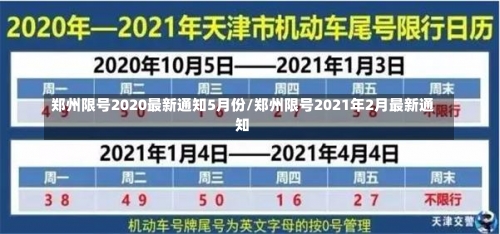 郑州限号2020最新通知5月份/郑州限号2021年2月最新通知